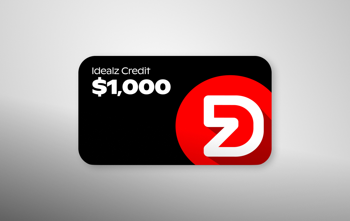 $1,000 Idealz Credit combined